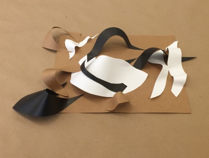 Paper Sculpture (Construction Deconstruction Series), 2016, Paper, 8x10 in